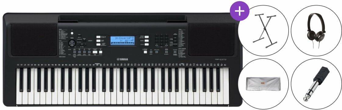 Keyboard with Touch Response Yamaha PSR-E373 Set