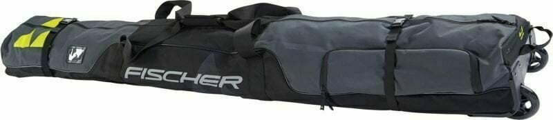 Ski Bag Fischer Skicase 1 Pair With Boot Pocket Alpine Race Wheels Black/Yellow 195 cm