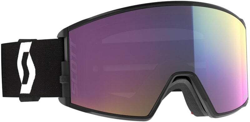 Masques de ski Scott React Goggle Mineral Black/White/Enhancer Teal Chrome Masques de ski