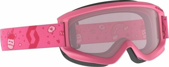 Skibriller Scott Junior Agent Goggle Pink/White/Enhancer Skibriller - 1