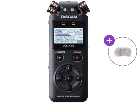 Portable Digital Recorder Tascam DR-05X SET Black - 1