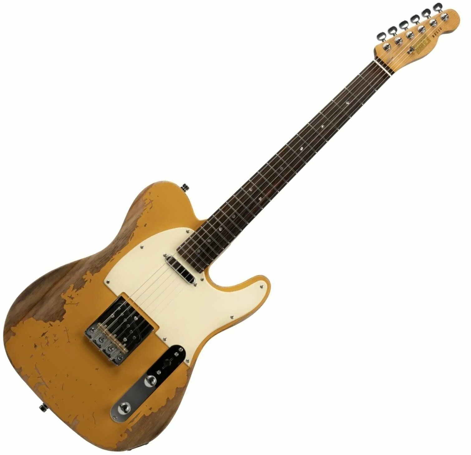 Elektromos gitár Henry's TL-1 The Comet Yellow Relic