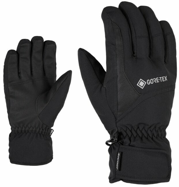 Photos - Winter Gloves & Mittens Ziener Garwen GTX Black 9 Ski Gloves 801059-12-9 