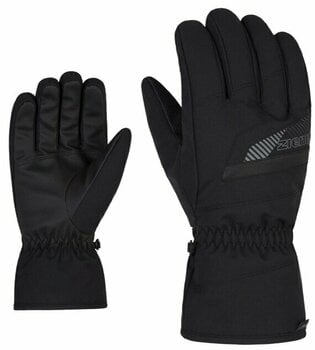 Gant de ski Ziener Gordan AS® Graphite/Black 10 Gant de ski - 1