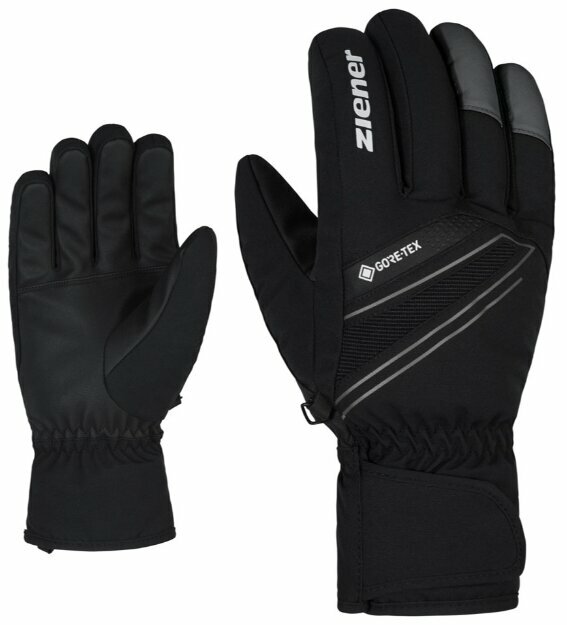 Ski-handschoenen Ziener Gunar GTX Black/Magnet 9,5 Ski-handschoenen