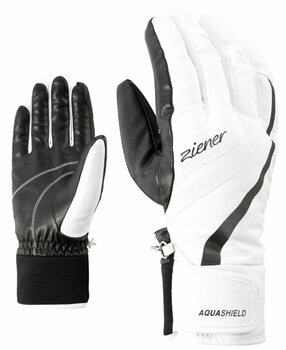 Ski Gloves Ziener Kitty AS® Lady White 6,5 Ski Gloves - 1