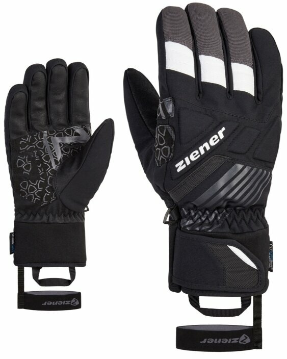 Ski Gloves Ziener Genrix AS® AW Black 8,5 Ski Gloves