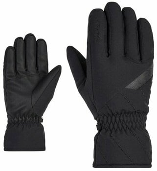 Smučarske rokavice Ziener Kajana PR Lady Black 7,5 Smučarske rokavice - 1