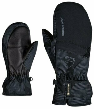 Ski Gloves Ziener Levin GTX Black/Lime 5 Ski Gloves - 1