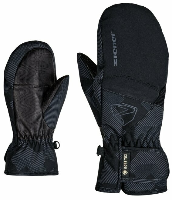 Ski Gloves Ziener Levin GTX Black/Lime 6 Ski Gloves