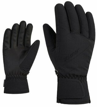 Ski Gloves Ziener Kaiti AS® Black 7 Ski Gloves - 1