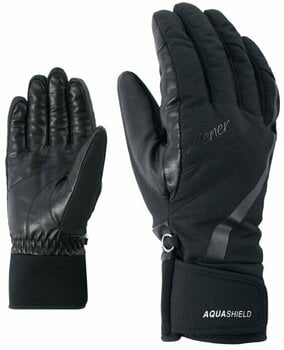 Lyžařské rukavice Ziener Kitty AS® Lady Black 6,5 Lyžařské rukavice - 1