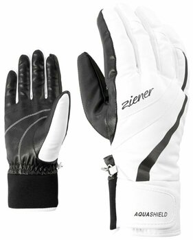 Ski Gloves Ziener Kitty AS® Lady White 7 Ski Gloves - 1