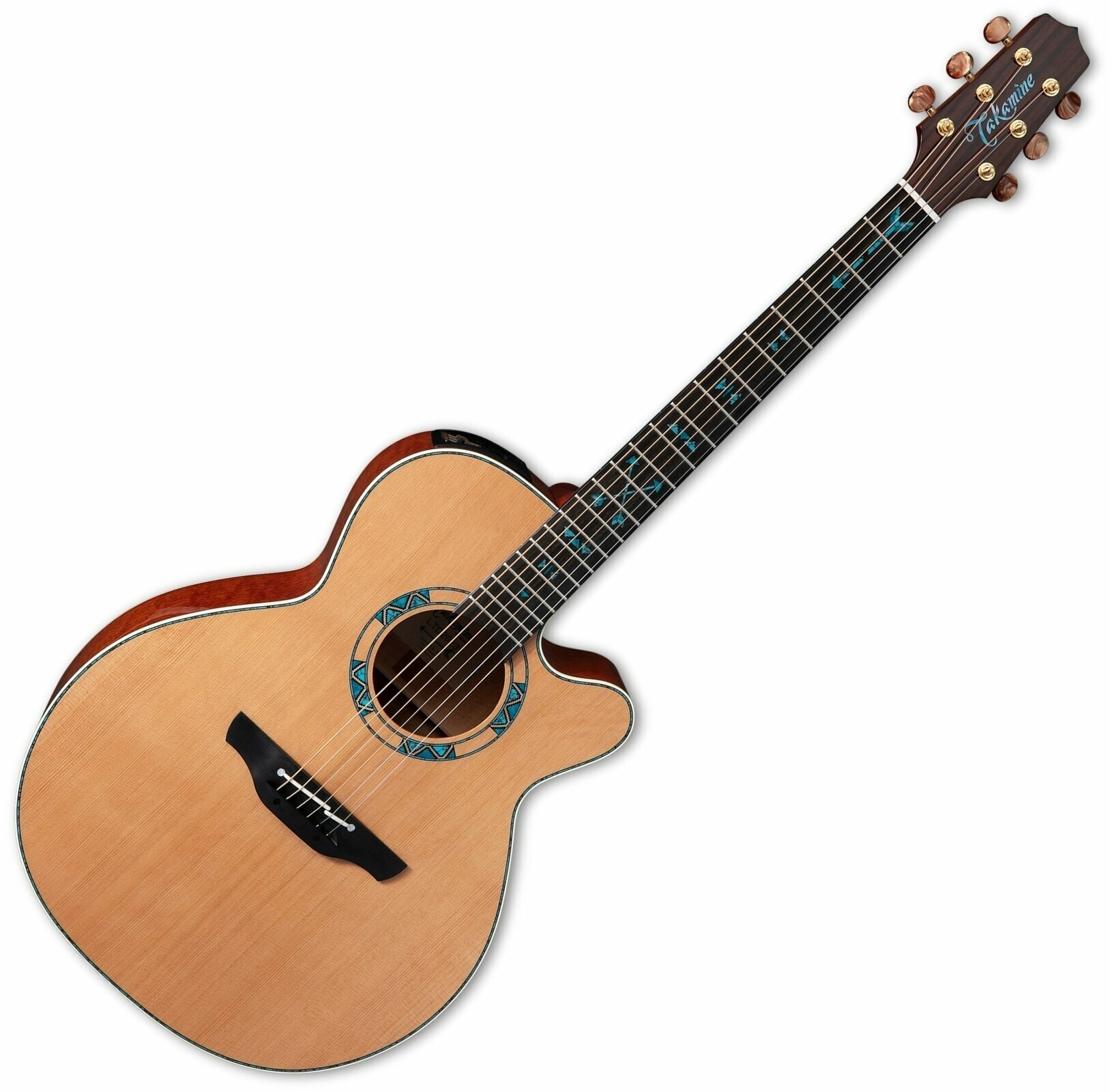 Guitare Jumbo acoustique-électrique Takamine LTD2023 Santa Fe Natural
