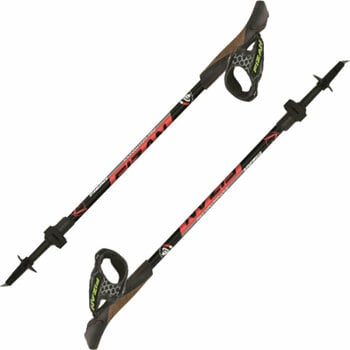 Nordic Walking Poles Fizan NW Revolution PRO+B Black-Red 58 - 130 cm - 1