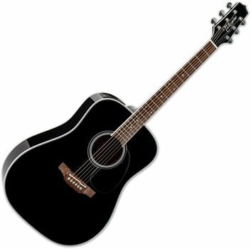 Dreadnought elektro-akoestische gitaar Takamine FT341 Black - 1