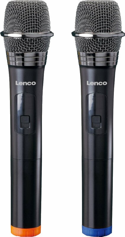 Trådlös handhållen mikrofonuppsättning Lenco MCW-020BK