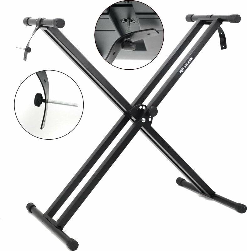 Folding keyboard stand
 Veles-X Security Double X Keyboard Stand Black