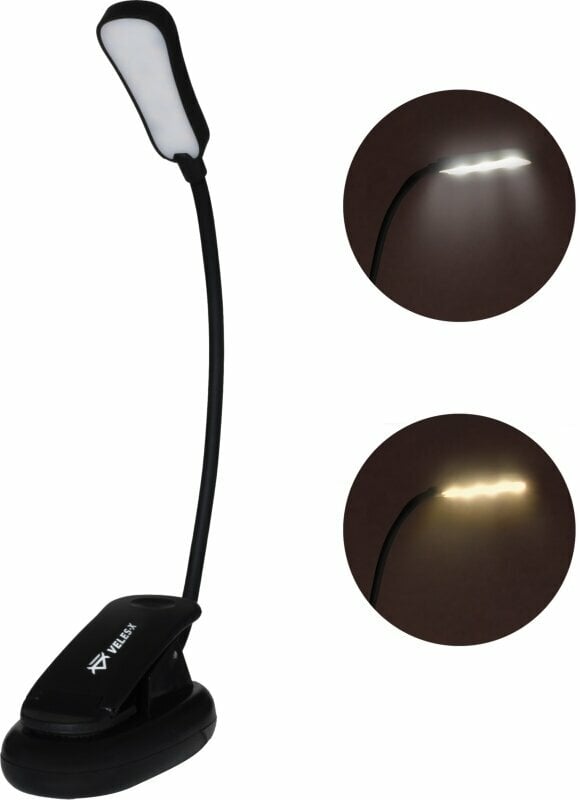 Lamp for music stands Veles-X 3 Colors 3 Brightness Clip on Led Lamp for music stands