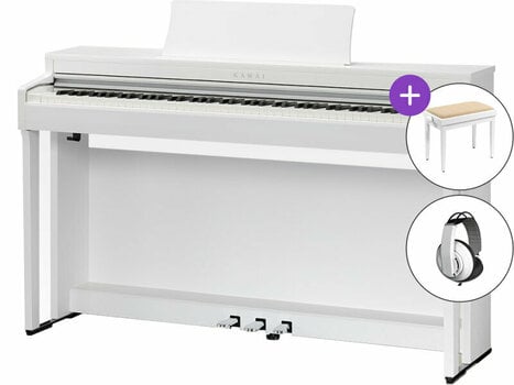 Piano numérique Kawai CN201 SET Premium Satin White Piano numérique - 1