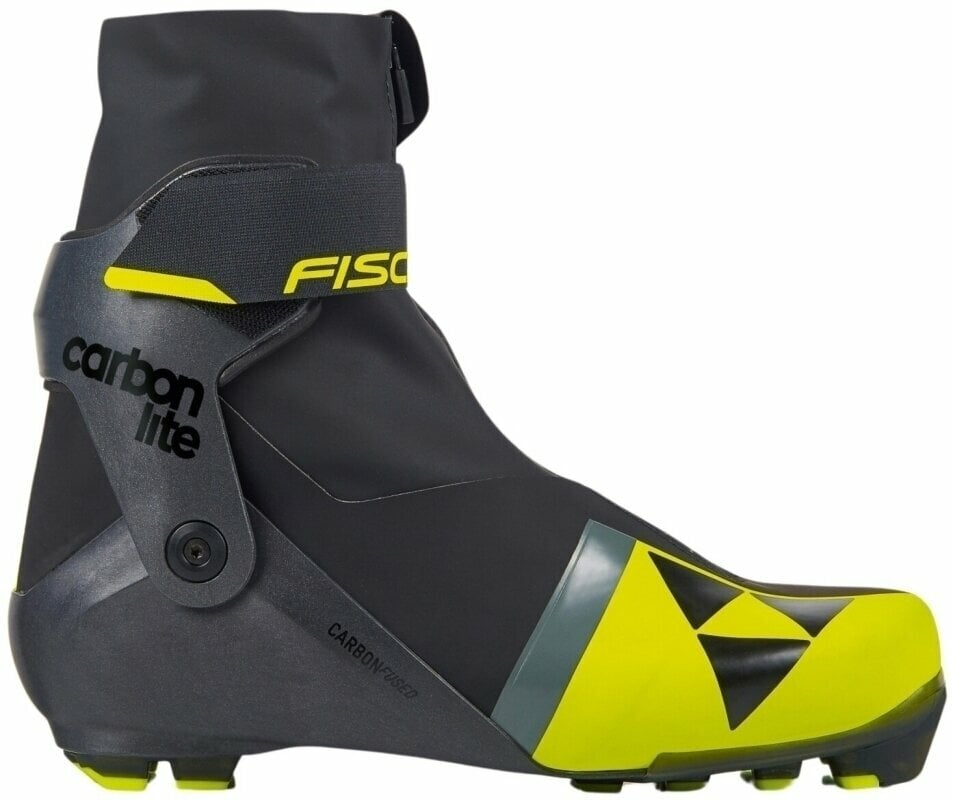 Chaussures de ski fond Fischer Carbonlite Skate Boots Black/Yellow 8 Chaussures de ski fond