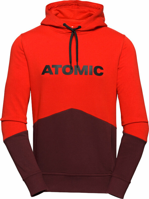 T-shirt/casaco com capuz para esqui Atomic RS Hoodie Red/Maroon M Hoodie
