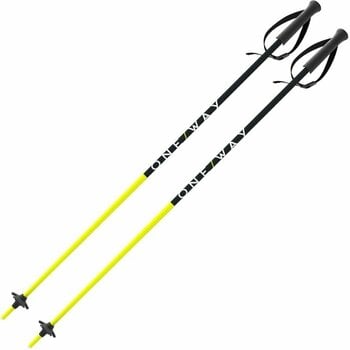 Skidstavar One Way Junior Poles Yellow/Black 85 cm Skidstavar - 1