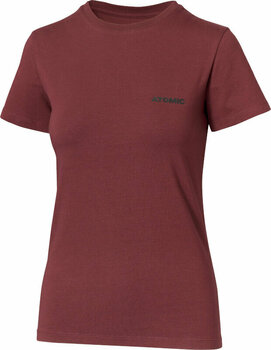 Ski T-shirt/ Hoodies Atomic W Alps Maroon S T-Shirt - 1