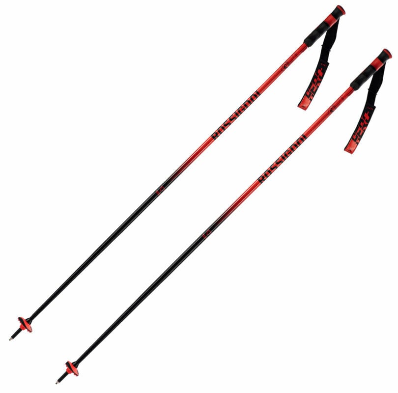 Щеки за ски Rossignol Hero SL Ski Poles Black/Red 115 cm Щеки за ски