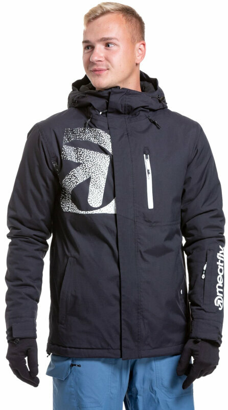 Smučarska jakna Meatfly Shader Mens SNB and Ski Jacket Black S