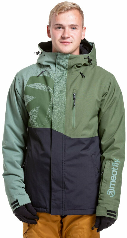 Ски яке Meatfly Shader Mens SNB and Ski Jacket Sea Spray L Ски яке
