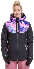 Lyžařská bunda Meatfly Kirsten Womens SNB and Ski Jacket Peach Aquarel/Black S Lyžařská bunda