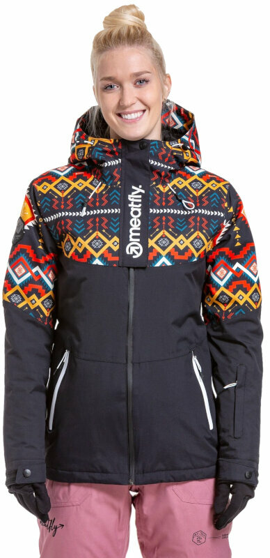 Ски яке Meatfly Kirsten Womens SNB and Ski Jacket Black L Ски яке
