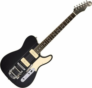 Guitarra electrica Reverend Guitars Greg Koch Gristlemaster P90 Midnight Black Guitarra electrica - 1