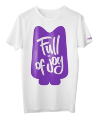 T-Shirt Muziker Classic FULL OF JOY T-Shirt Unisex White S