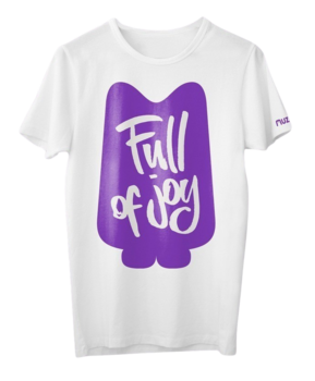 T-shirt Muziker T-shirt Classic FULL OF JOY Unisex White S (Alleen uitgepakt) - 1