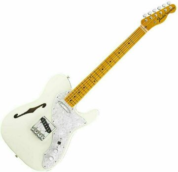 Електрическа китара Fender American Vintage 69 Telecaster Thinline MN Olympic White - 1