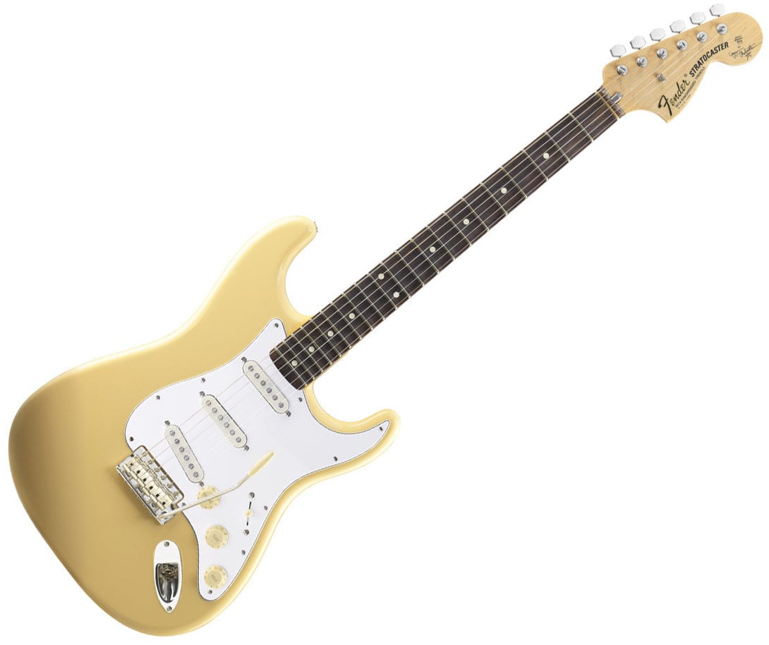 E-Gitarre Fender Yngwie Malmsteen Stratocaster Scalloped RW Vintage White