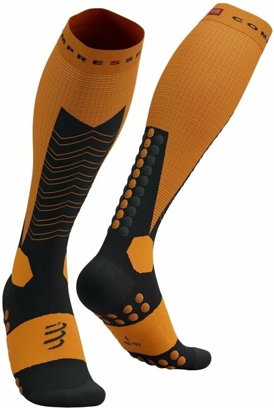 Čarape za trčanje
 Compressport Ski Mountaineering Full Socks Autumn Glory/Black T1 Čarape za trčanje