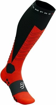 Κάλτσες Τρεξίματος Compressport Ski Mountaineering Full Socks Black/Red T1 Κάλτσες Τρεξίματος - 1