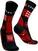 Calcetines para correr Compressport Trekking Socks Black/Red/White T1 Calcetines para correr