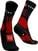 Løbestrømper Compressport Hiking Socks Black/Red/White T1 Løbestrømper