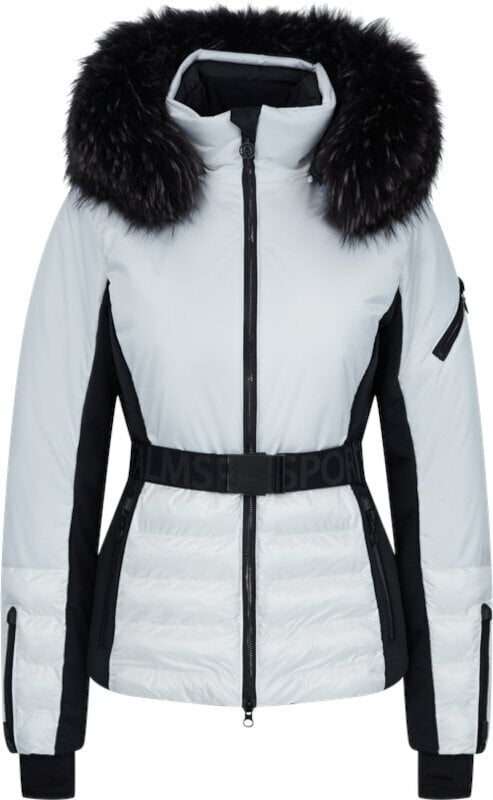 Ski Jacke Sportalm Oxford Womens Jacket with Fur Optical White 40 Ski Jacke