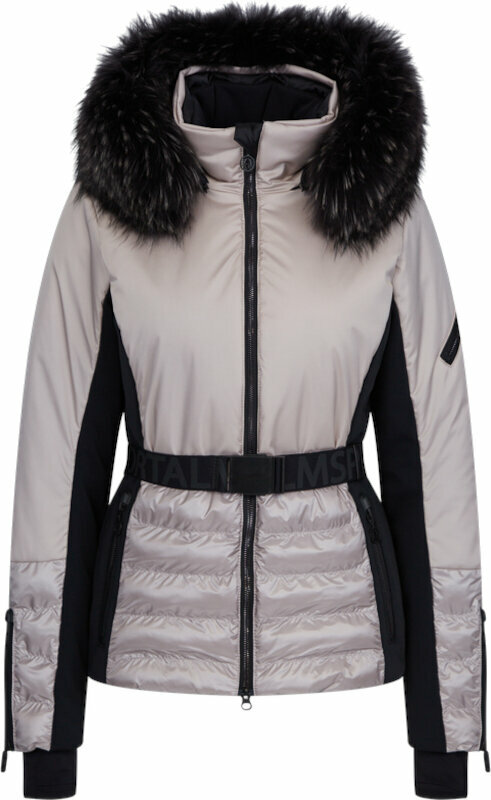 Ски яке Sportalm Oxford Womens Jacket with Fur Taupe Pink 34 Ски яке
