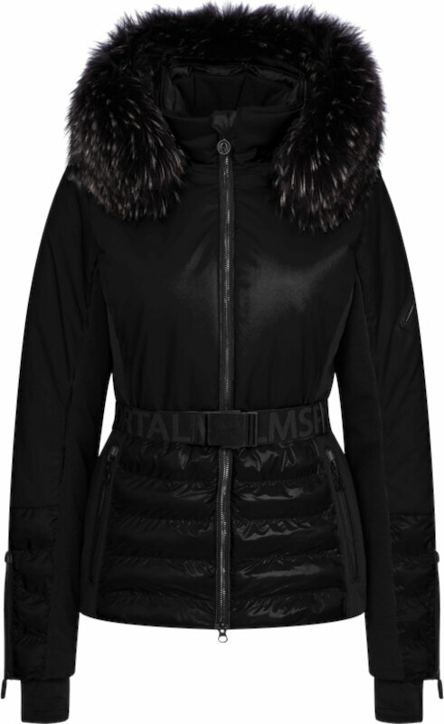 Ski Jacke Sportalm Oxford Womens Jacket with Fur Black 38