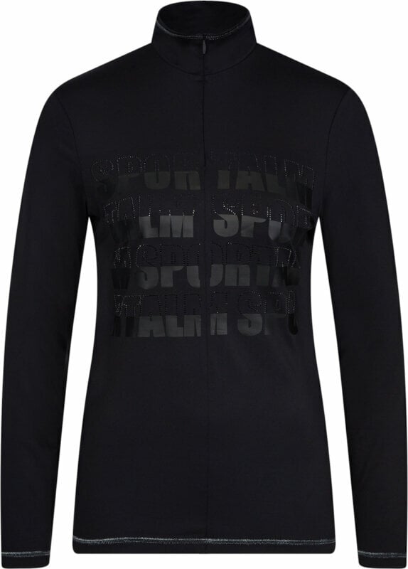 T-shirt/casaco com capuz para esqui Sportalm Identity Womens First Layer Black 40 Ponte