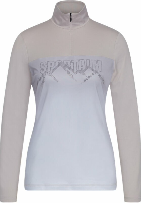 Ski T-shirt / Hoodie Sportalm Hannover Womens First Layer Taupe Pink 34 Jumper