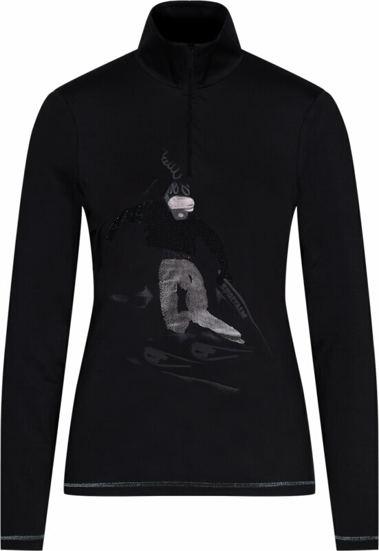 Camiseta de esquí / Sudadera con capucha Sportalm Holy Womens First Layer Black 38 Saltador