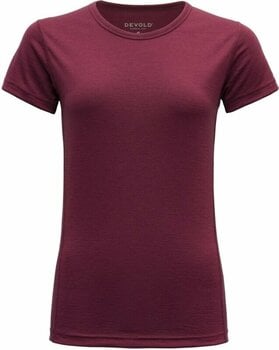 Outdoor T-Shirt Devold Breeze Merino 150 T-Shirt Woman Beetroot XS Outdoor T-Shirt - 1