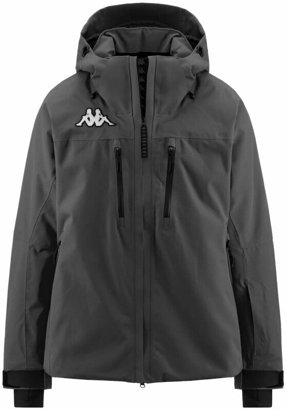 Ski-jas Kappa 6Cento 611P Mens Jacket Grey Asphalt/Black XL